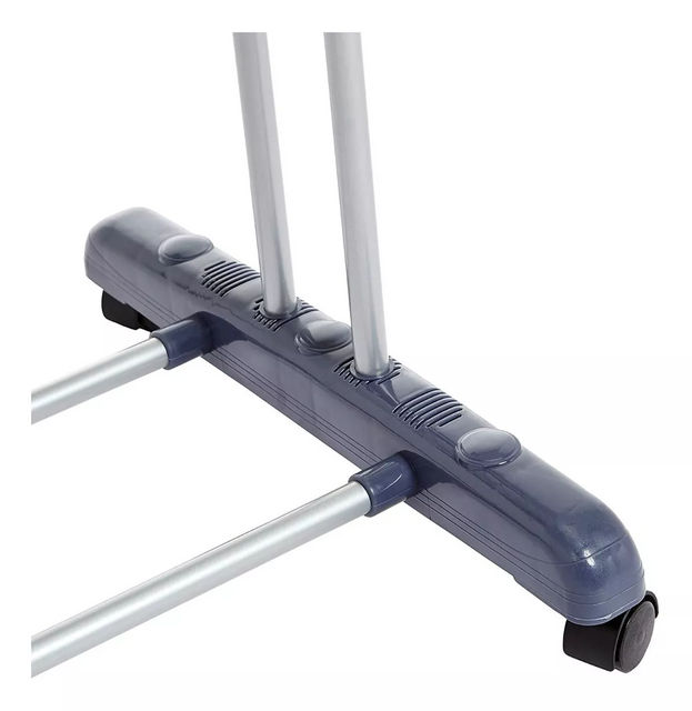 Acier inoxydable 4 couches intérieur et extérieur tissu debout cintre vêtements étendoir tissu sèche-linge