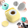 Brosse de bain pour chien, épurateur en Silicone, toilettage pour animaux de compagnie, douche, nettoyage, brosse de Massage