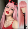 Perruque de cheveux de mode de fête de Cosplay Remy longue et droite pour les femmes,