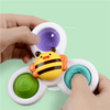 Jouets de bain à ventouse forte Spinner, fossettes rotatives, jouets sensoriels pour enfants