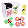 Jouets de bain à ventouse forte Spinner, fossettes rotatives, jouets sensoriels pour enfants