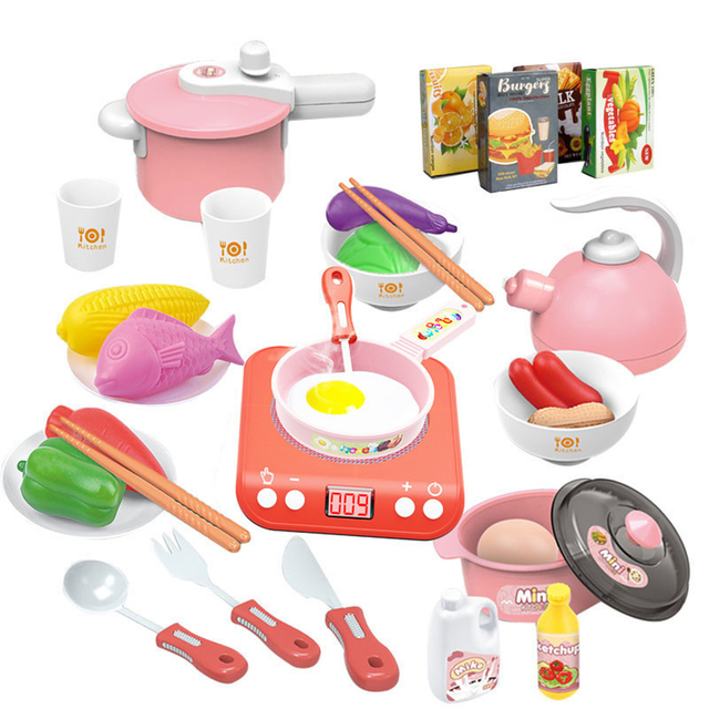 Bricolage nourriture enfants cuisiner ustensiles de cuisine semblant jouer enfants cuisine ensemble de jouets