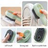 Brosse de nettoyage à ajout automatique de liquide, brosse multifonctionnelle pour chaussures, brosse de nettoyage à poils souples pour la maison